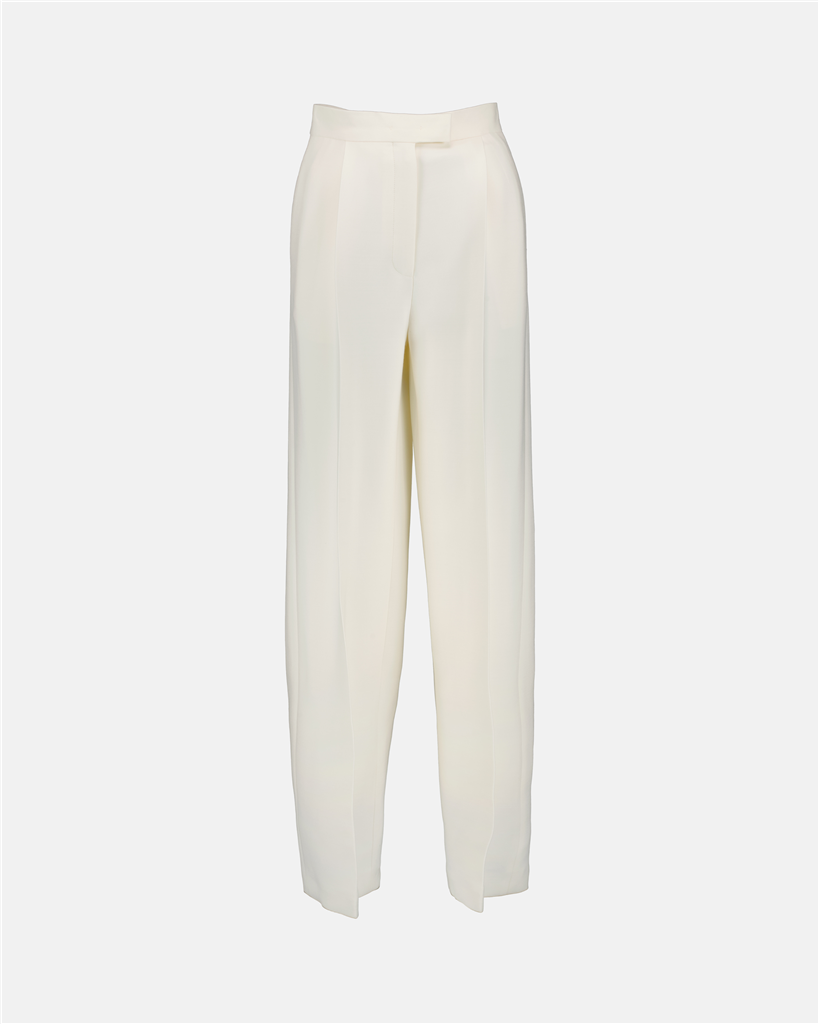 Pantalones Pantalon à pince Fendi Blanco Femme