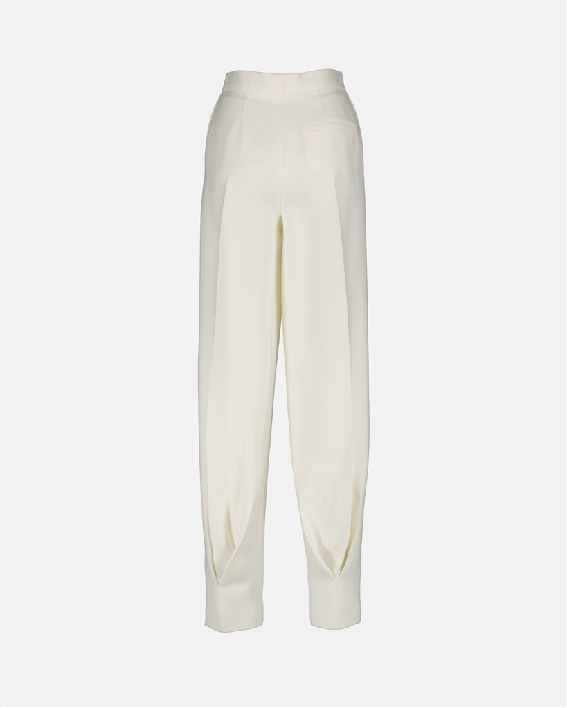 Pantalones Pantalon à pince Fendi Blanco Femme
