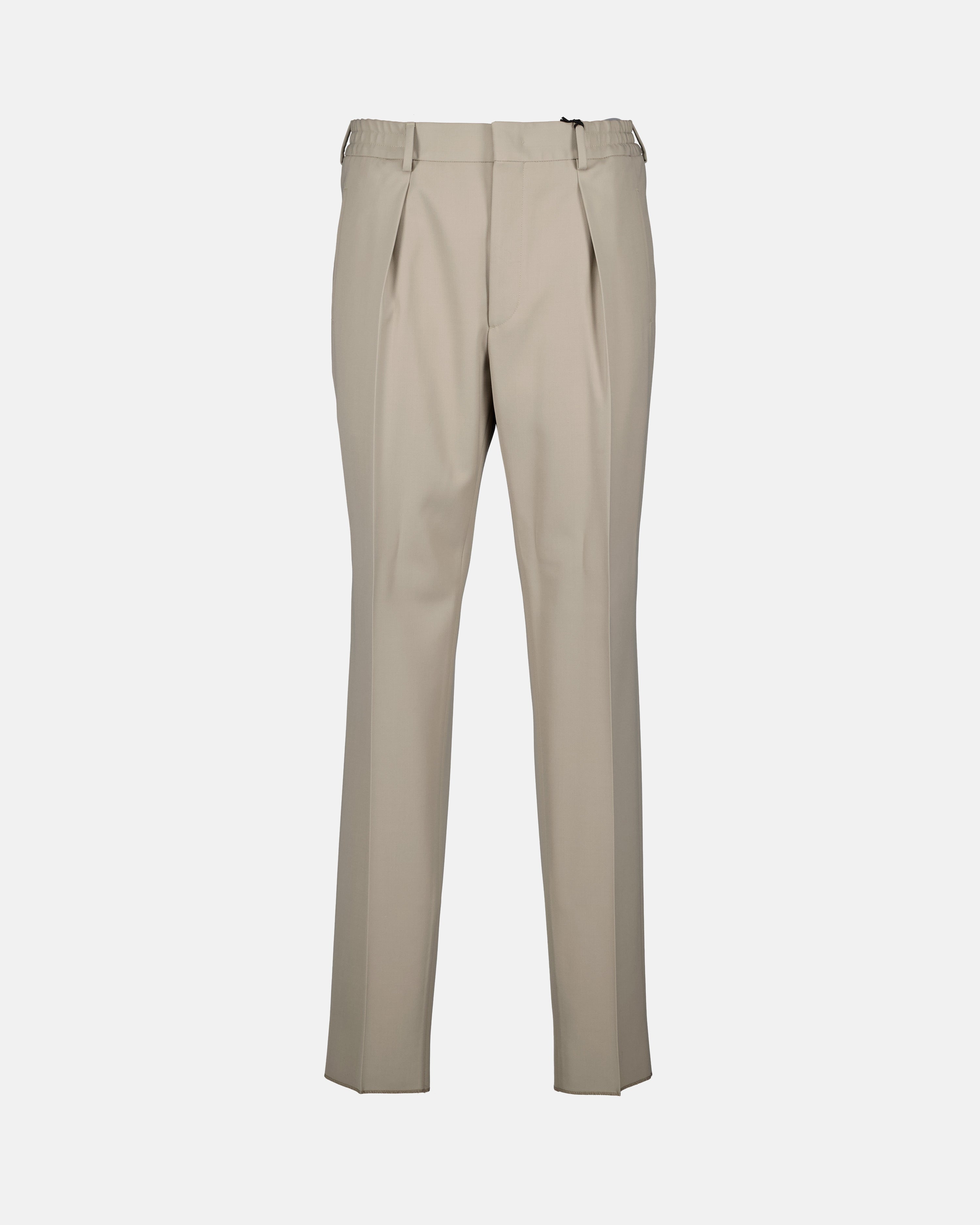 Pantalones Pantalones con Pliegues Fendi Beige Hombres