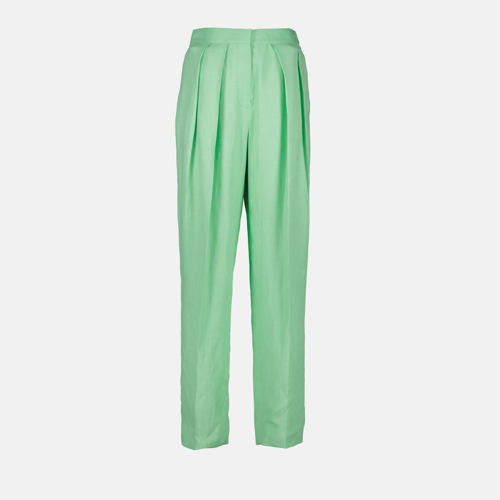 Hosen Hochfigürter Hosen Stella McCartney Grün Femme