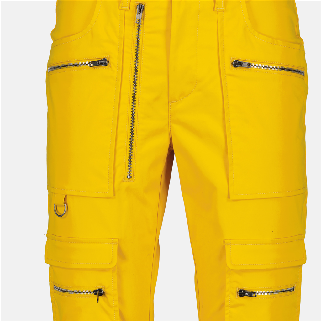 パンツ ポケット付きズボン Moschino 黄色 男