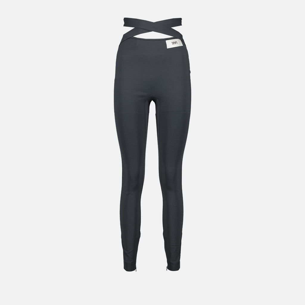 Pantalons Pantalon avec fine ceinture Dolce & Gabbana Gris Femme