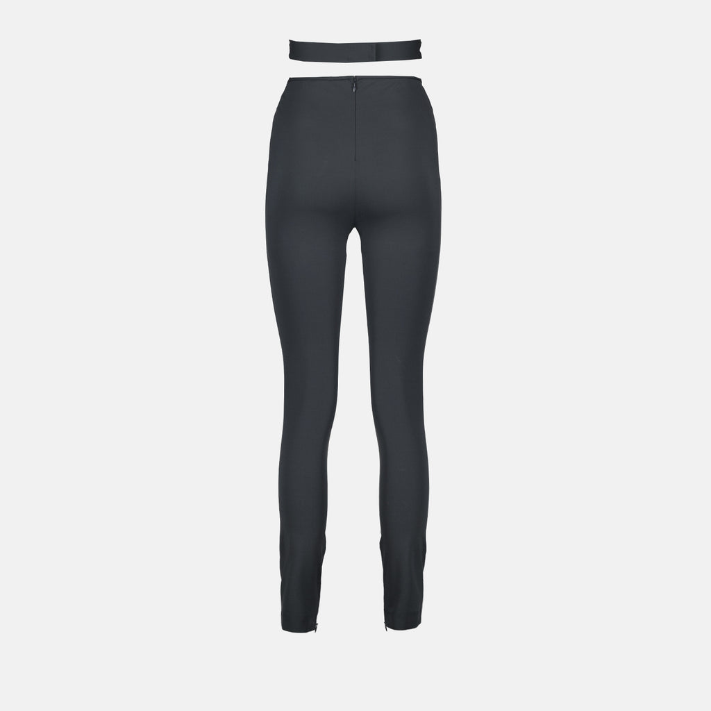 Pantalons Pantalon avec fine ceinture Dolce & Gabbana Gris Femme