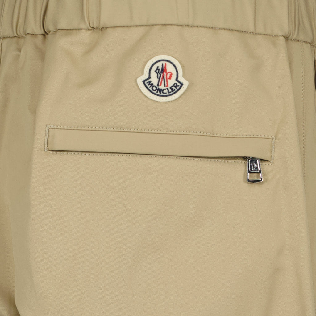 팬츠 Pantalon en gabardine Moncler 베이지 Homme
