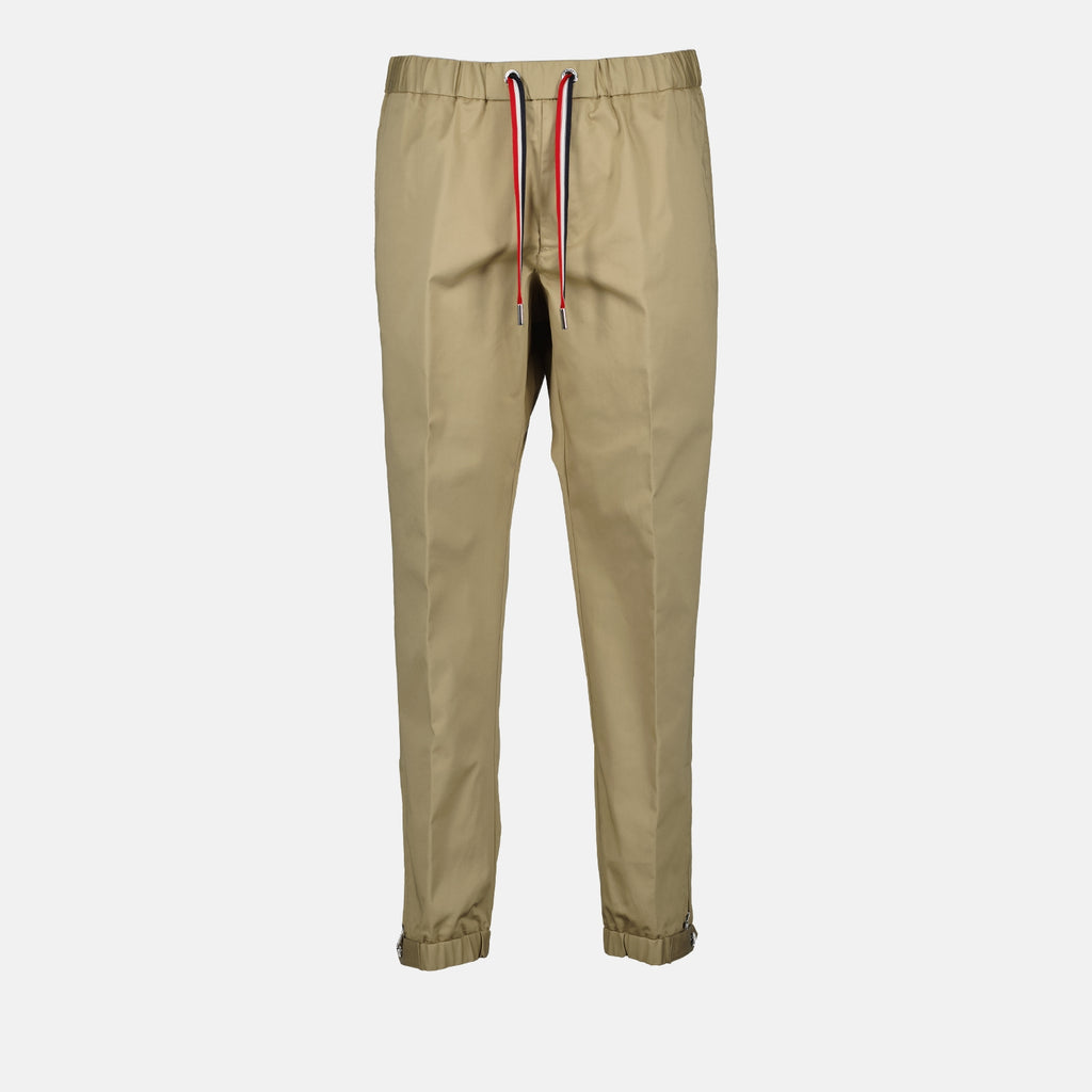 팬츠 Pantalon en gabardine Moncler 베이지 Homme