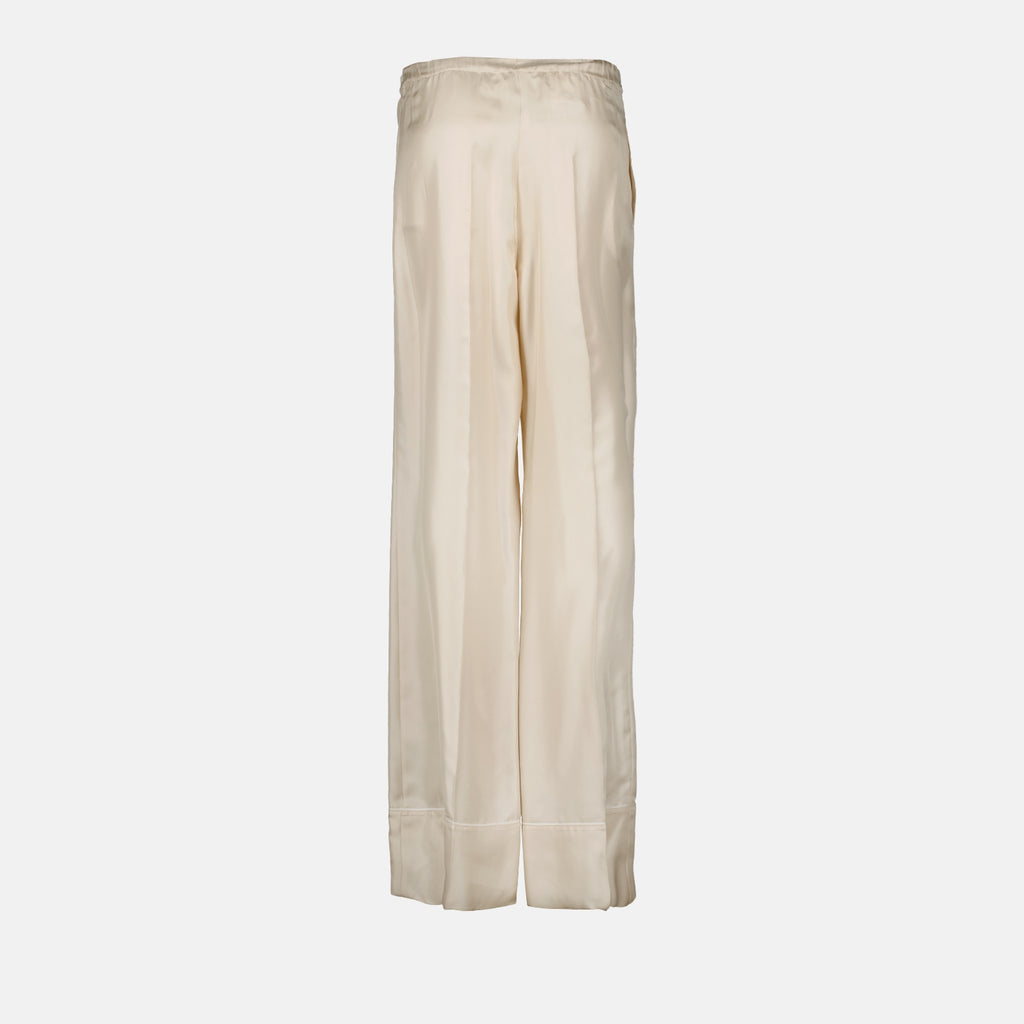팬츠 Pantalon en soie Prada 베이지 Femme