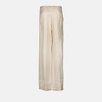 팬츠 Pantalon en soie Prada 베이지 Femme