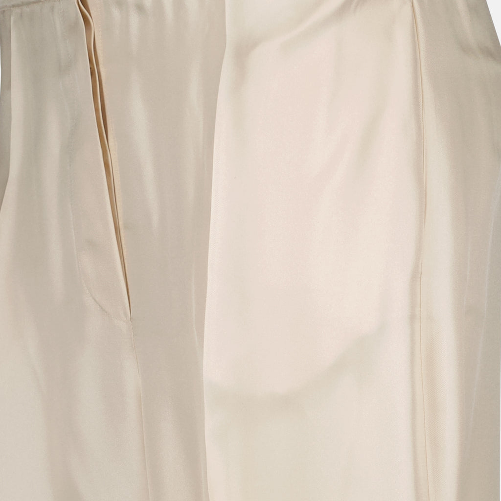 팬츠 Pantalon en soie Prada 베이지 Femme