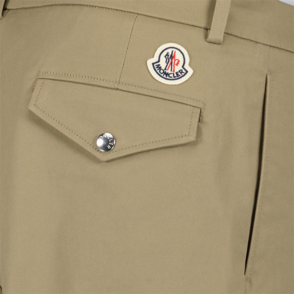 Pantalones Pantalones Chino Moncler Beige Hombre