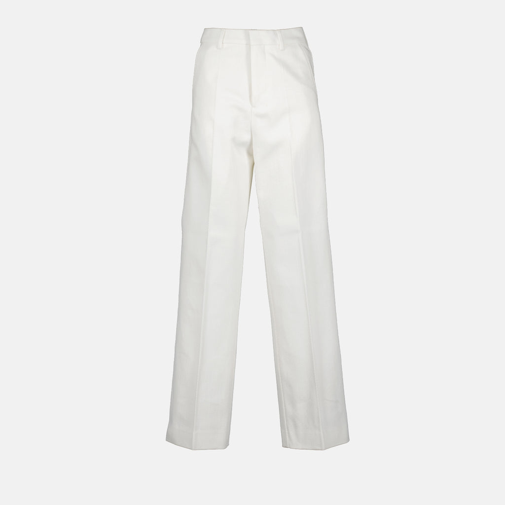 팬츠 Pantalon droit Ami PARIS 하얀색 Femme