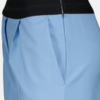 Pants Straight wool pants MSGM Blue Women