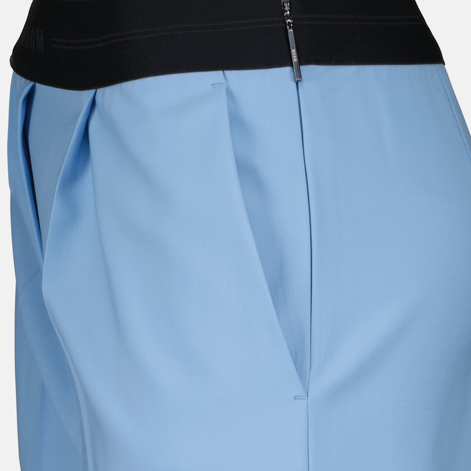 Pantalones Pantalon droit en laine MSGM Azul Femme