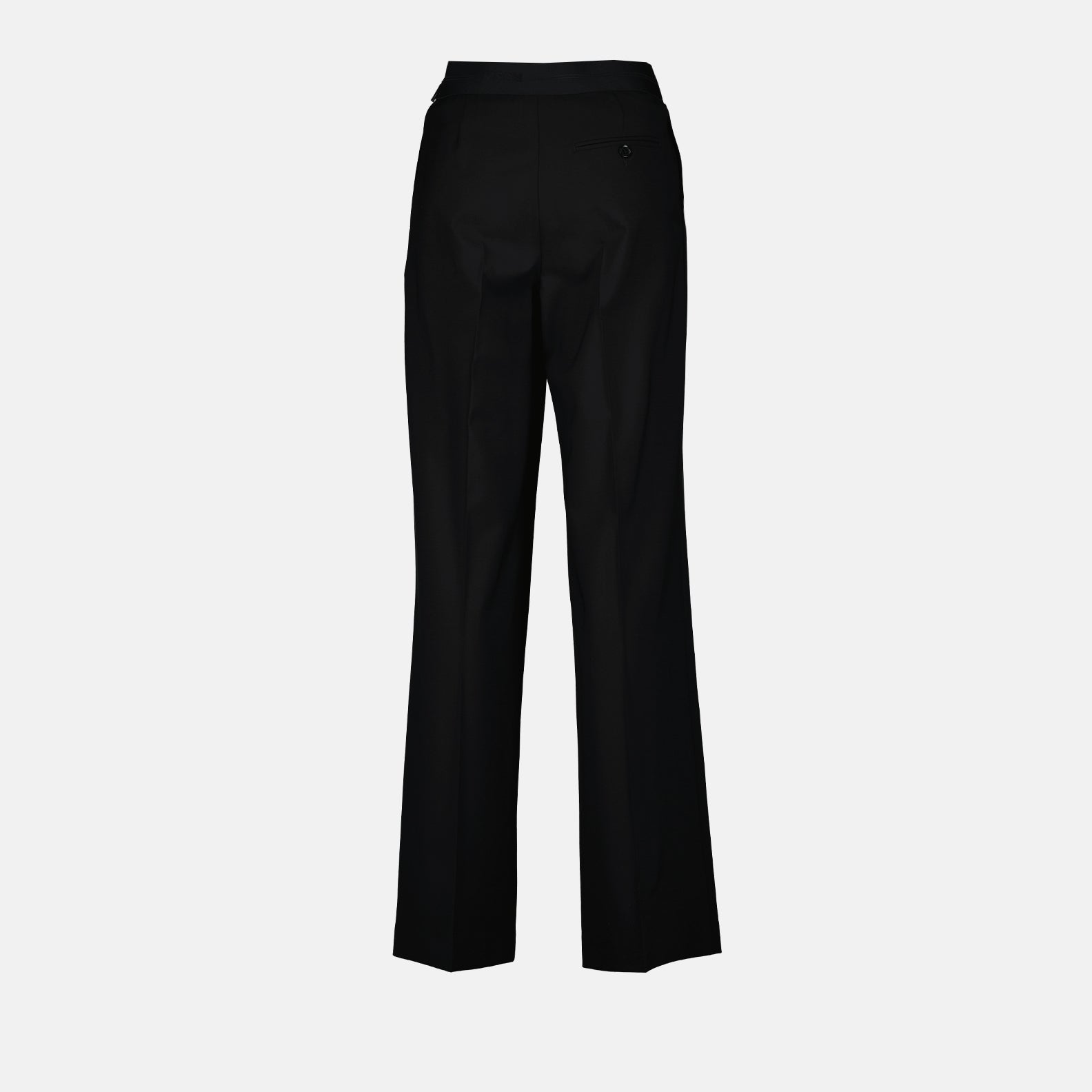 Pantalones Pantalones Rectos de Lana MSGM Negro Femme