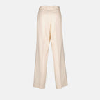 팬츠 Pantalon droit en viscose MSGM 하얀색 Femme