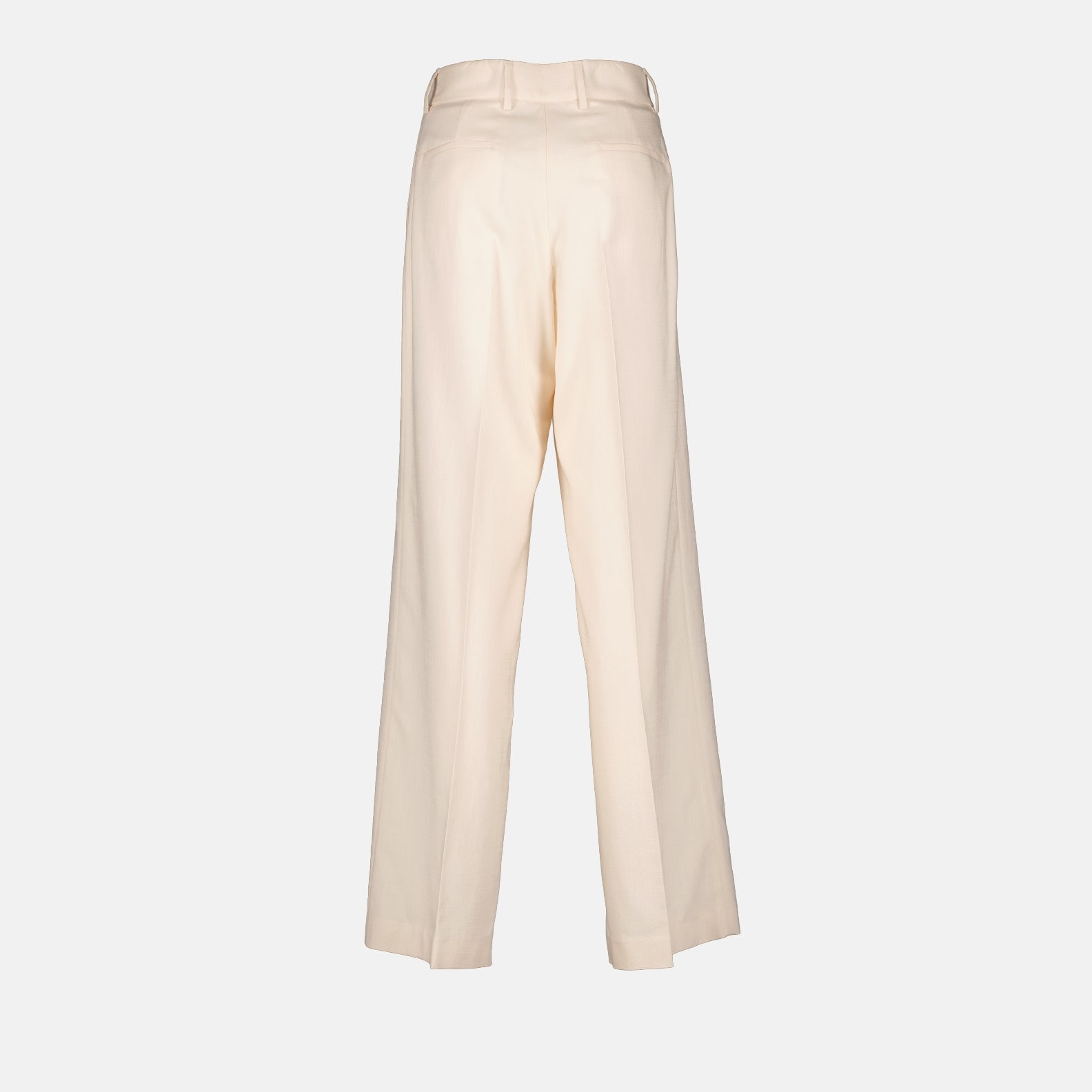 Pantalones Pantalon droit en viscose MSGM Blanco Femme