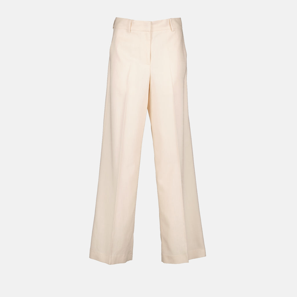 팬츠 Pantalon droit en viscose MSGM 하얀색 Femme