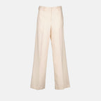 팬츠 Pantalon droit en viscose MSGM 하얀색 Femme