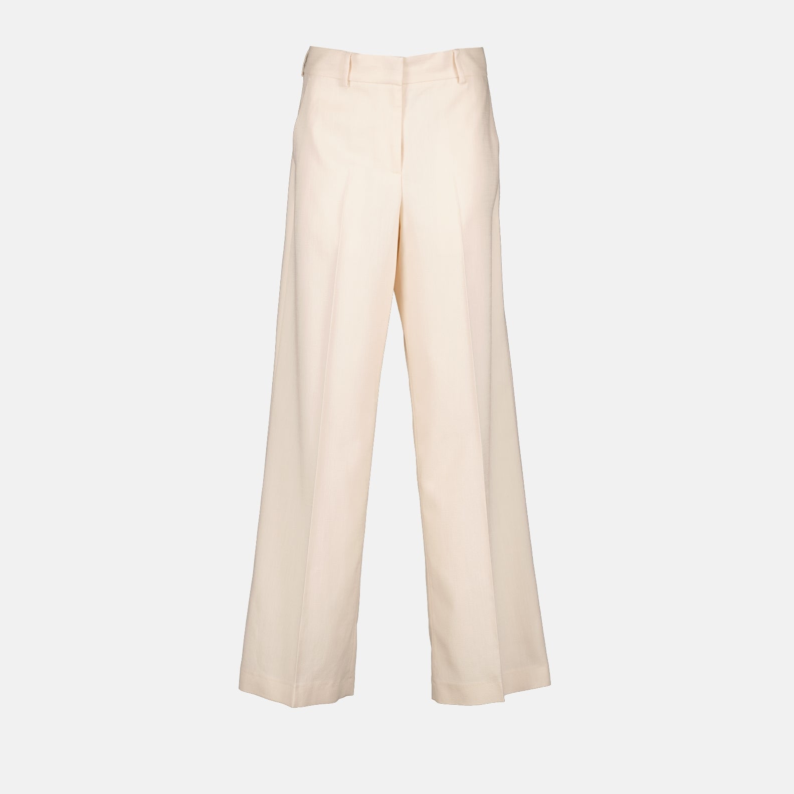 Pantalones Pantalon droit en viscose MSGM Blanco Femme