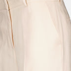 팬츠 Pantalon droit en viscose MSGM 하얀색 Femme