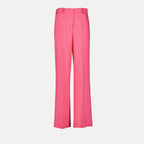 Pantalones Pantalon droit en viscose MSGM Rosa Femme