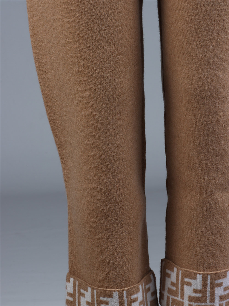 Prendas Pantalones de Jogging FF Fendi Marrón Niños