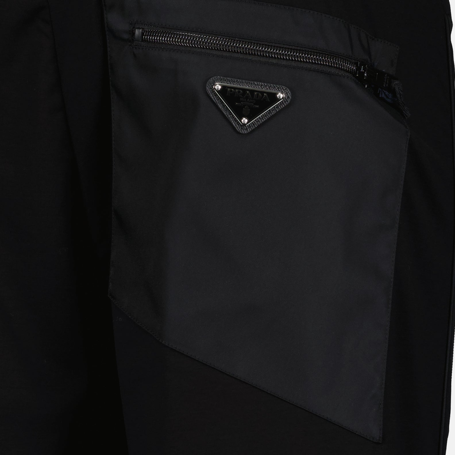 Pantalones Pantalon en coton Prada Negro Homme
