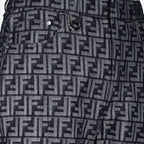 Pantalons Jean imprimé FF Fendi Gris Homme