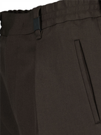 Pants Wool pants Fendi Brown Man
