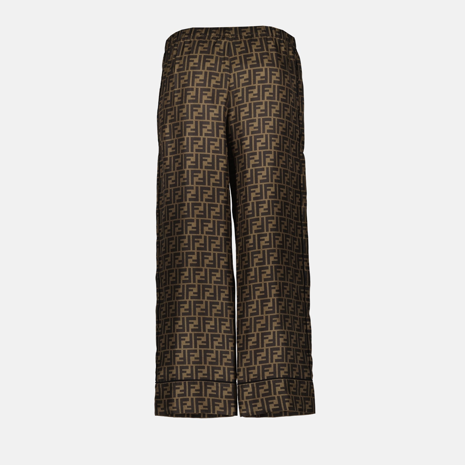 Pants Twill pants Fendi Brown Women