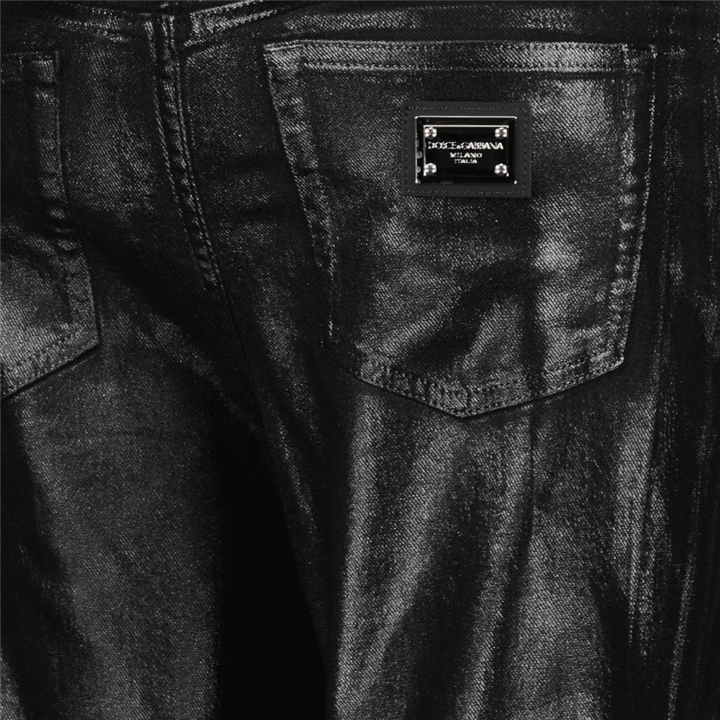 Pants Faux leather pants Dolce & Gabbana Black Women