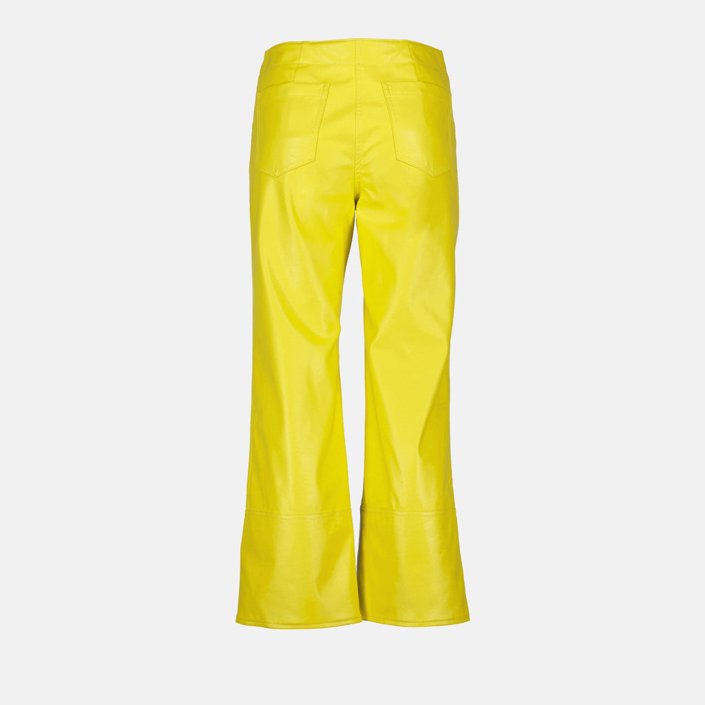 팬츠 인조 가죽 팬츠 MSGM 노란색 Femme