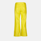 팬츠 인조 가죽 팬츠 MSGM 노란색 Femme