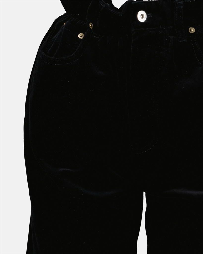 Pants Velvet pants Miu Miu Black Women