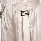 Pantalons Cargo satiné Fendi Beige Femme