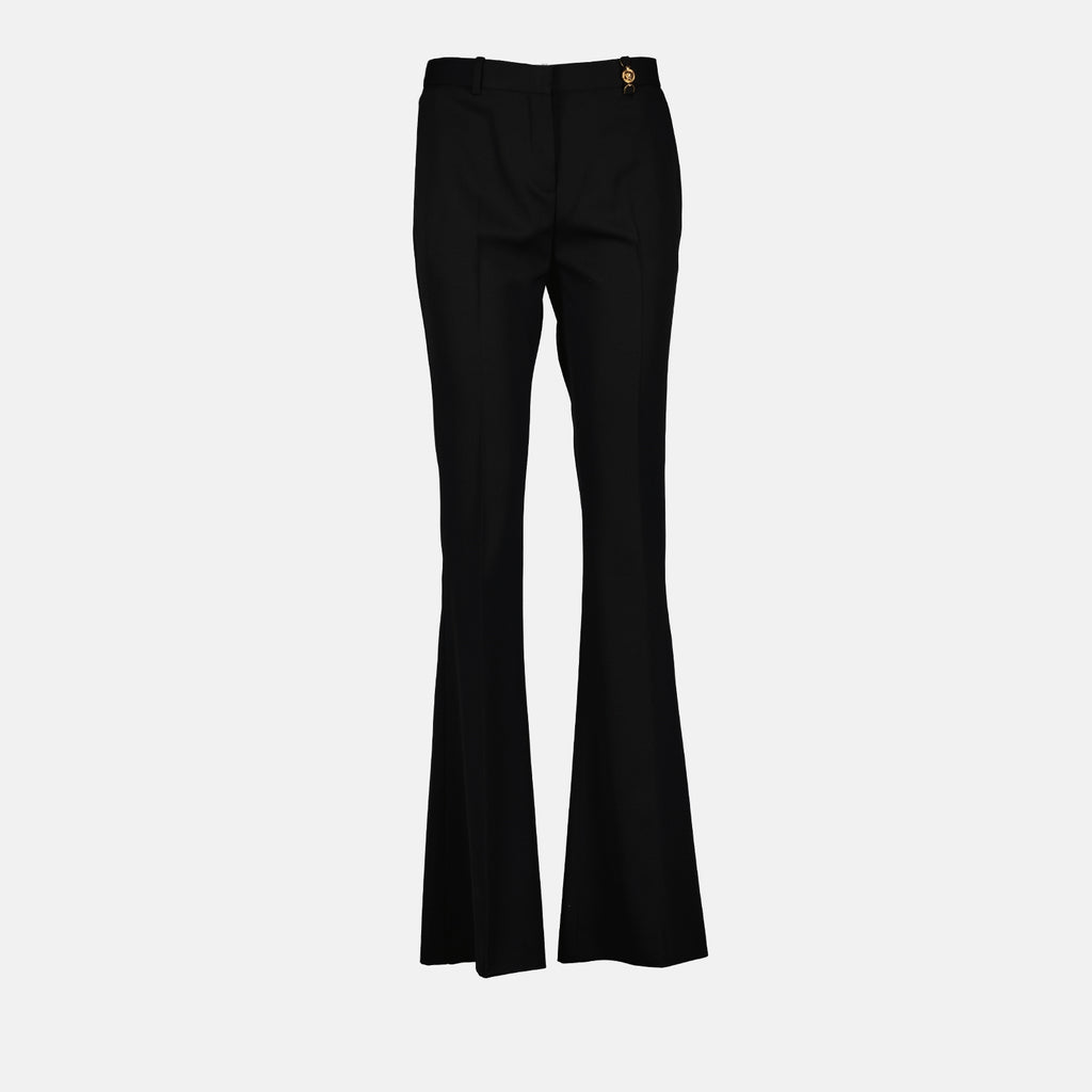 Pants Flared pants Versace Black Women