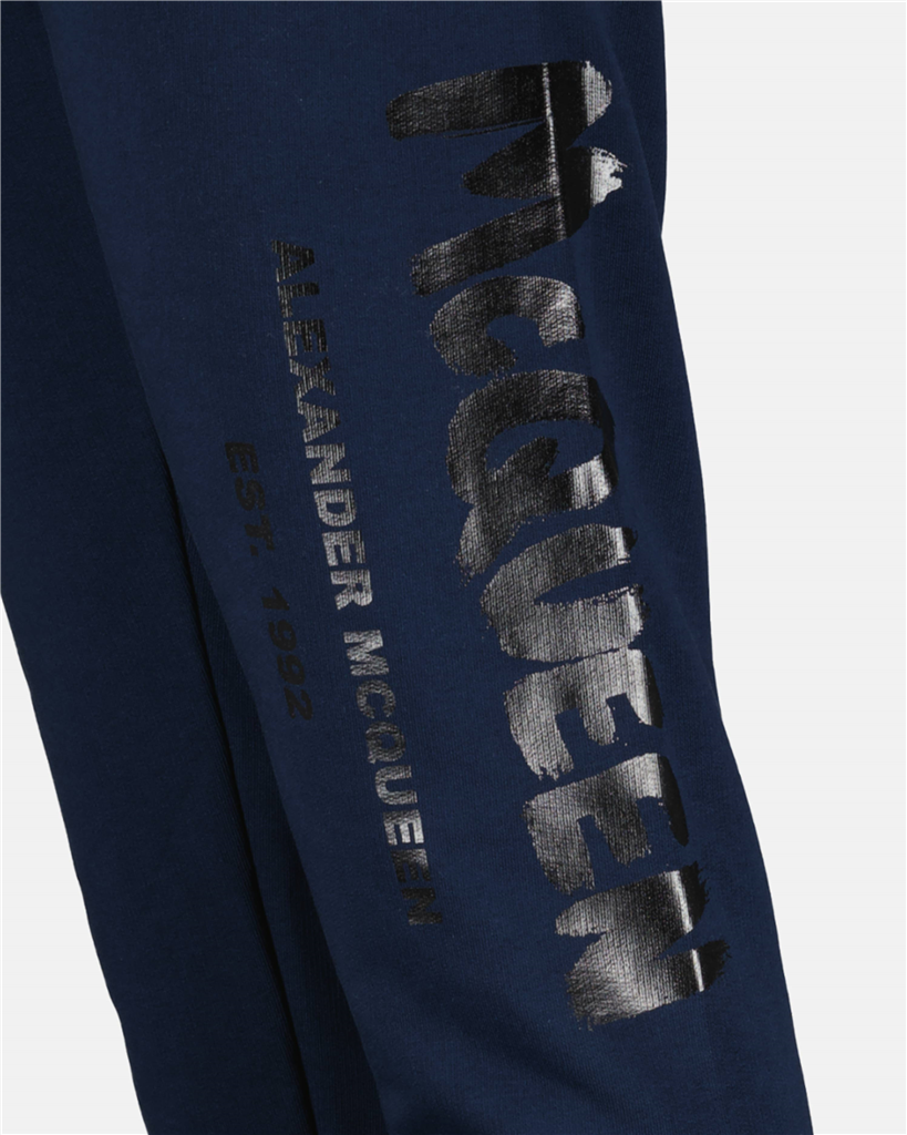 Pantalons Pantalon Graffiti Alexander McQueen Bleu Homme