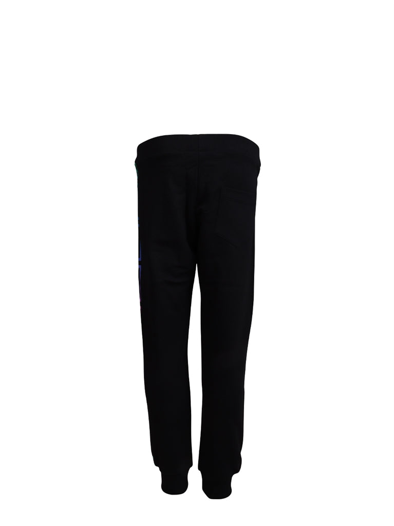 Clothing Greca Neon Kids Trousers Versace Black Kids