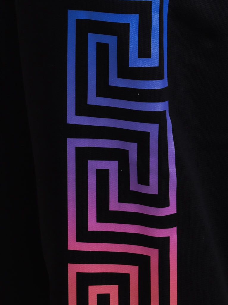 Clothing Greca Neon Kids Trousers Versace Black Kids