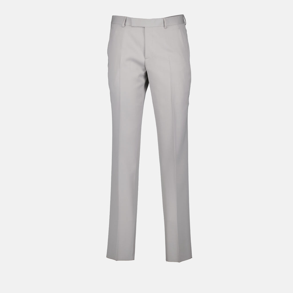 Calças Pantalon à pinces Dior Cinza Homme
