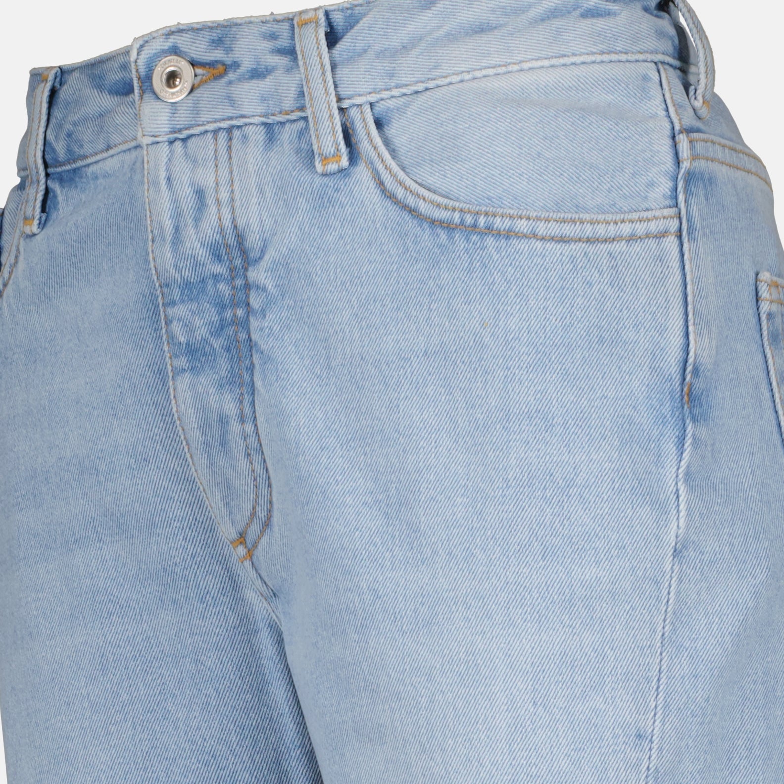 Pants Bleach Twist Jeans Off-White Blue Women