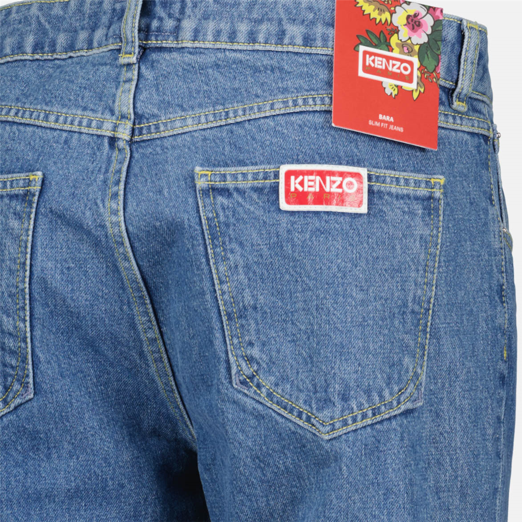 Pantalons Jean droit Kenzo Bleu Femme