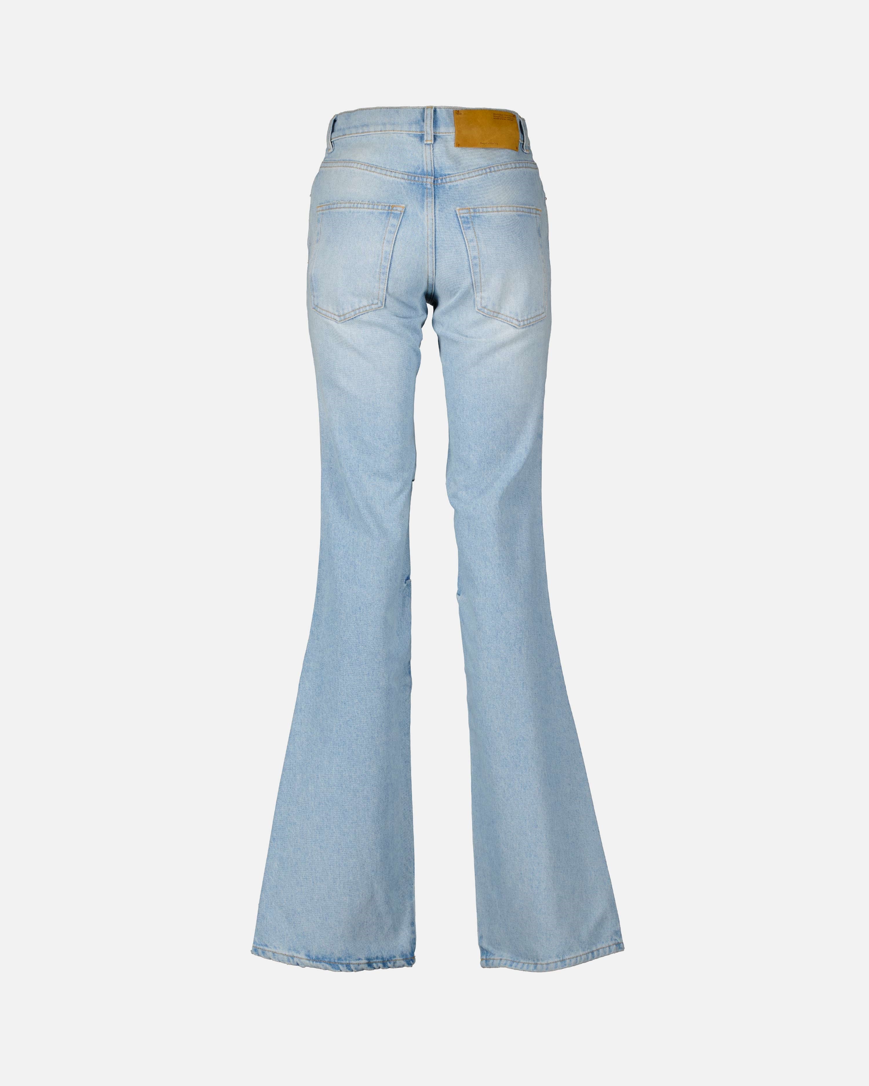 Pantalons Pantalon jean délavé Off-White Bleu Femme
