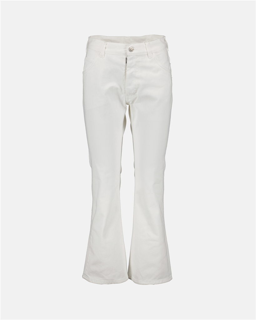Pants Flared denim pants Maison Margiela White Women