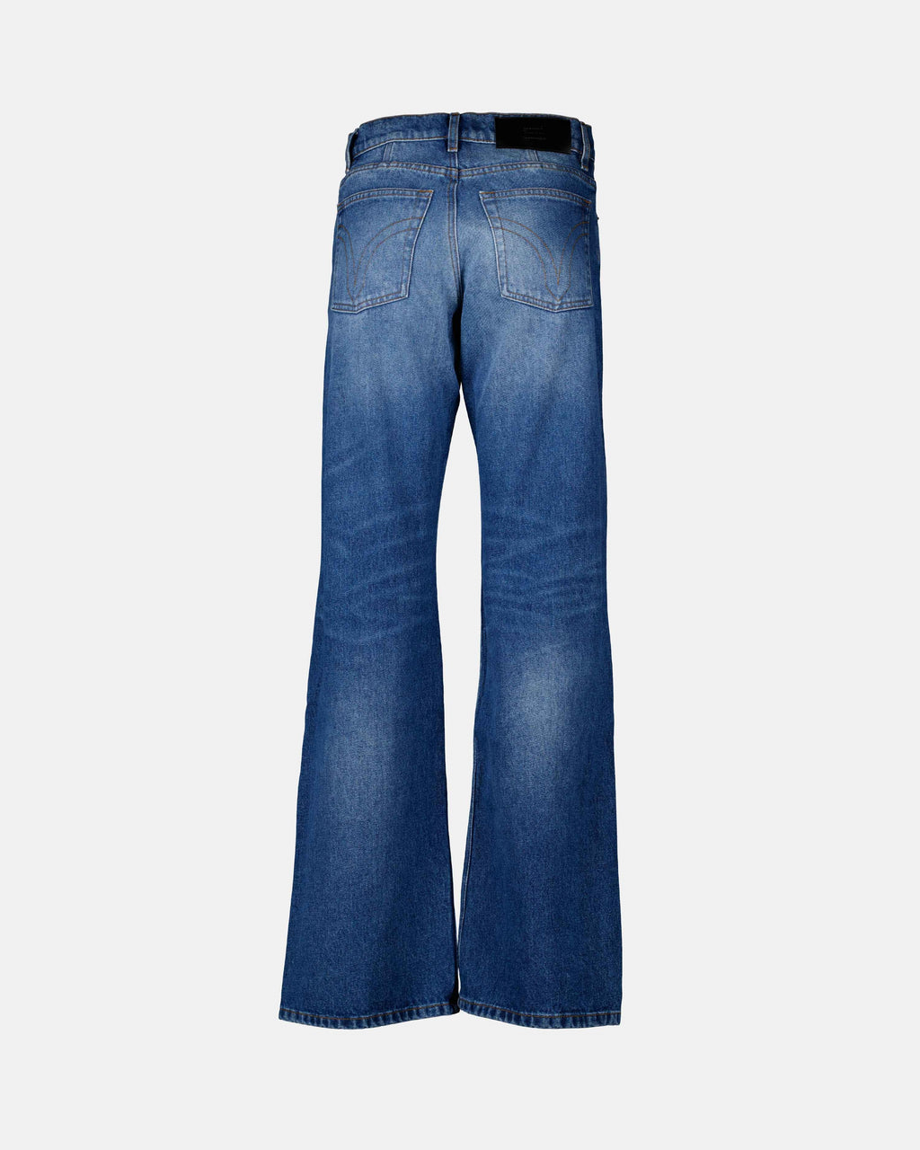 Pantalons Jean large Ami PARIS Bleu Femme