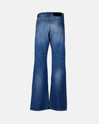 Pantalons Jean large Ami PARIS Bleu Femme