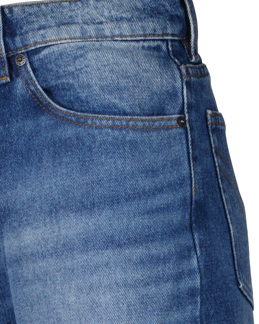 Pantalons Jean large Ami PARIS Bleu Femme