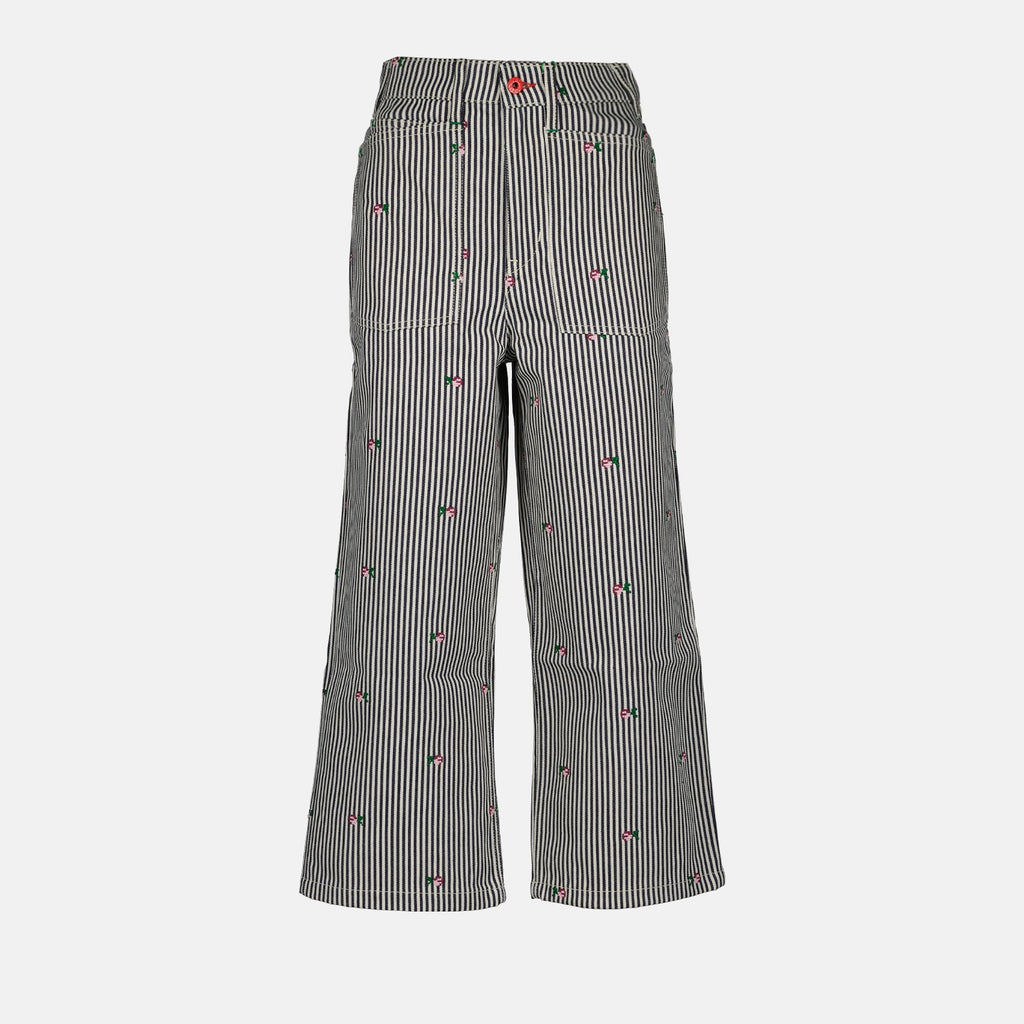 Pants Striped denim pants Kenzo Gray Women