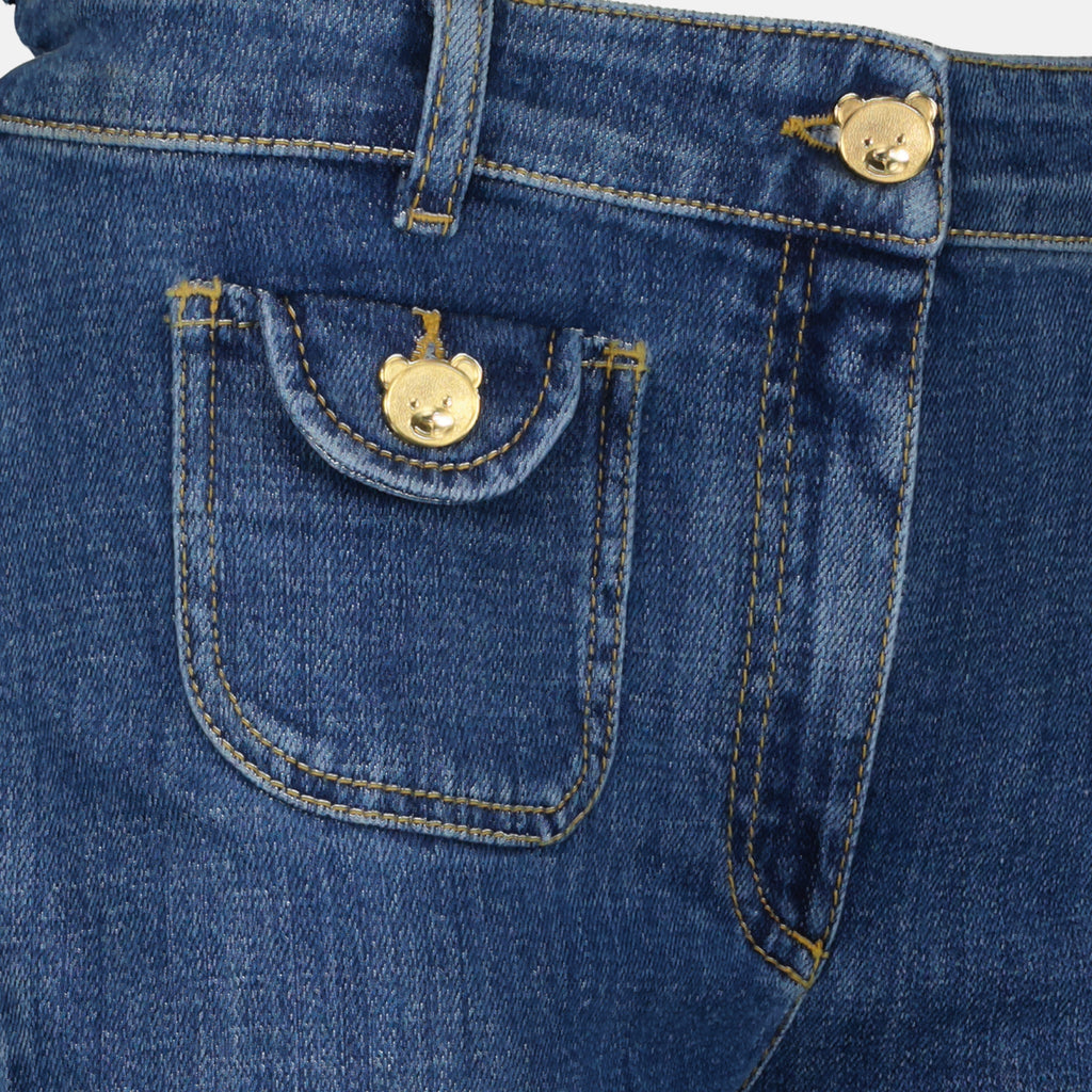 Pantalons Pantalon jean Teddy Moschino Bleu Femme