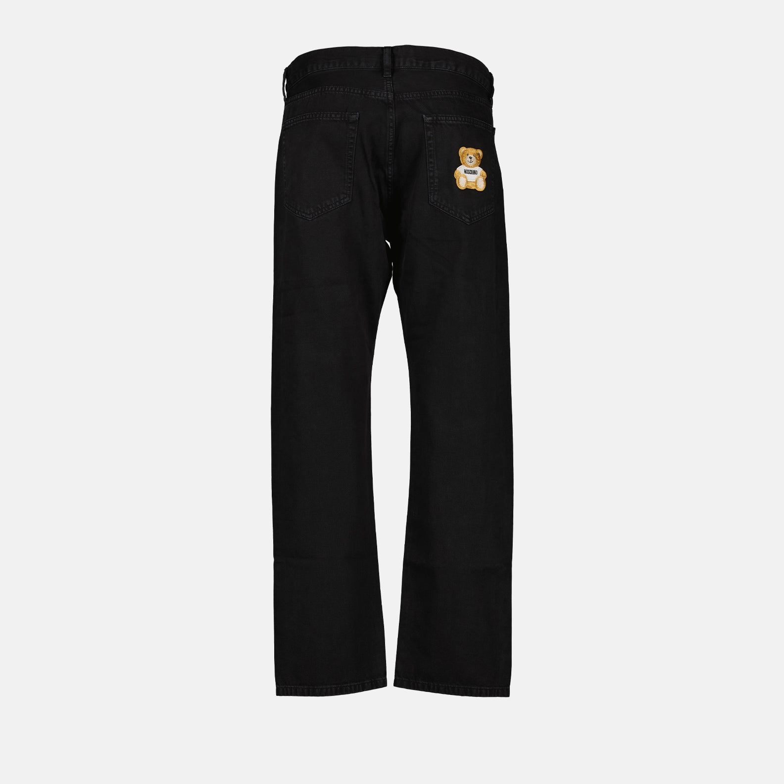 Pants Teddy denim pants Moschino Black Man