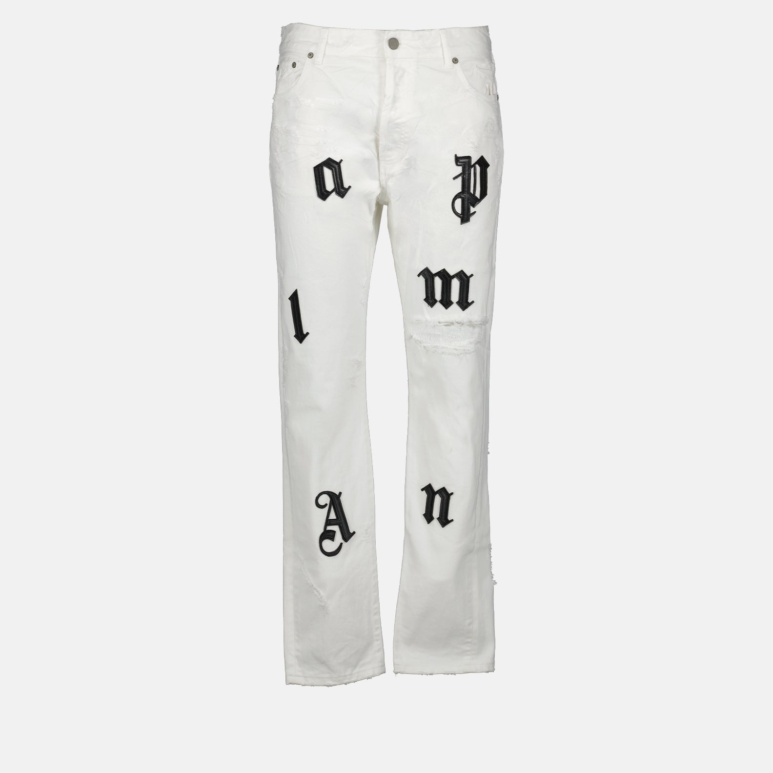 Pants Jeans Palm Angels White Man